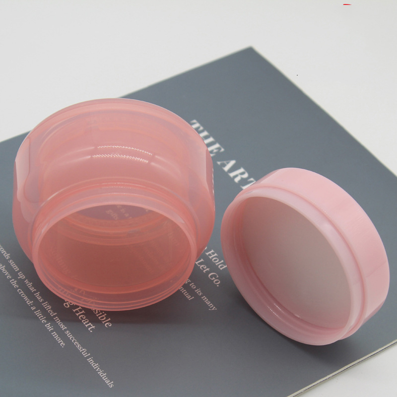 Matte Black Jar Empty Skincare Plastic Cream Jar Round 100g 120g Custom Frosted Customize Cosmetic Jar With Lid