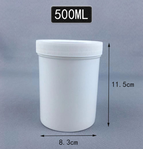 White Cosmetic Packaging Thick PE Plastic Wide Mouth Jars for body lotion/facial face/Hair dyeing cream
