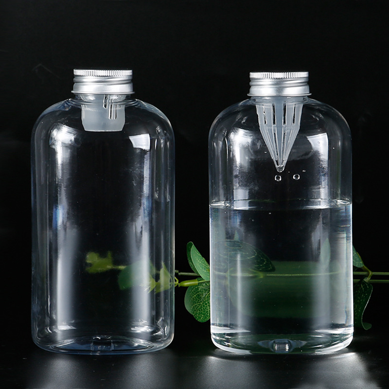 500ml PET Round Empty Coffee Juice Beverage Plastic Bottle Takeaway Packaging Bottles
