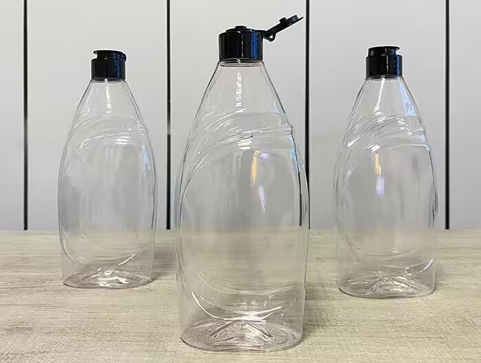 Dishwashing Liquid Dispenser 300ml 500ml 700ml Clear Floor Cleaner Container Plastic Packaging Customized Logo