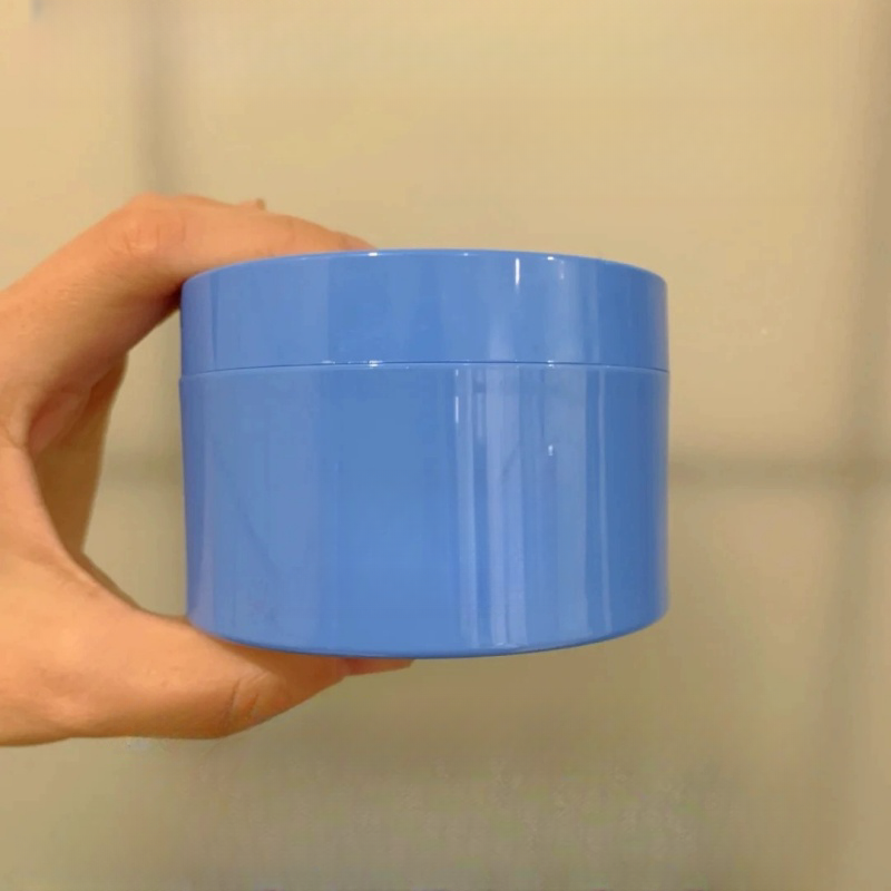 Blue PET cream jar matte purple for cosmetics plastic jar 200 ml 180ml 150ml 6oz 5oz PP container with lids for body butter