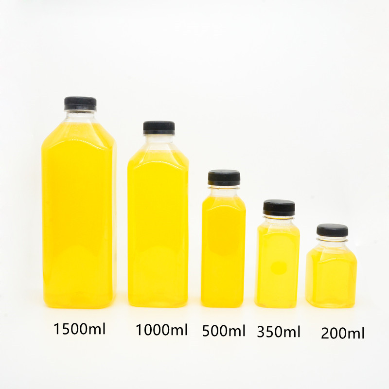 Plastic juice bottles 1000ml 1 litre plastic bottle transparent plastic bottle 1000ml Juicer Bubble Boba Shot Drinking Container