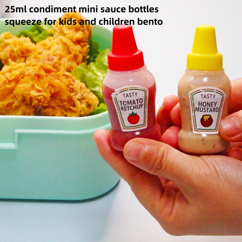 500ml Food Grade Refillable Clear Plastic HDPE PET Squeeze Bottle for Hot Chilli Mustard BBQ Condiment Sauce Seasoning Dispenser