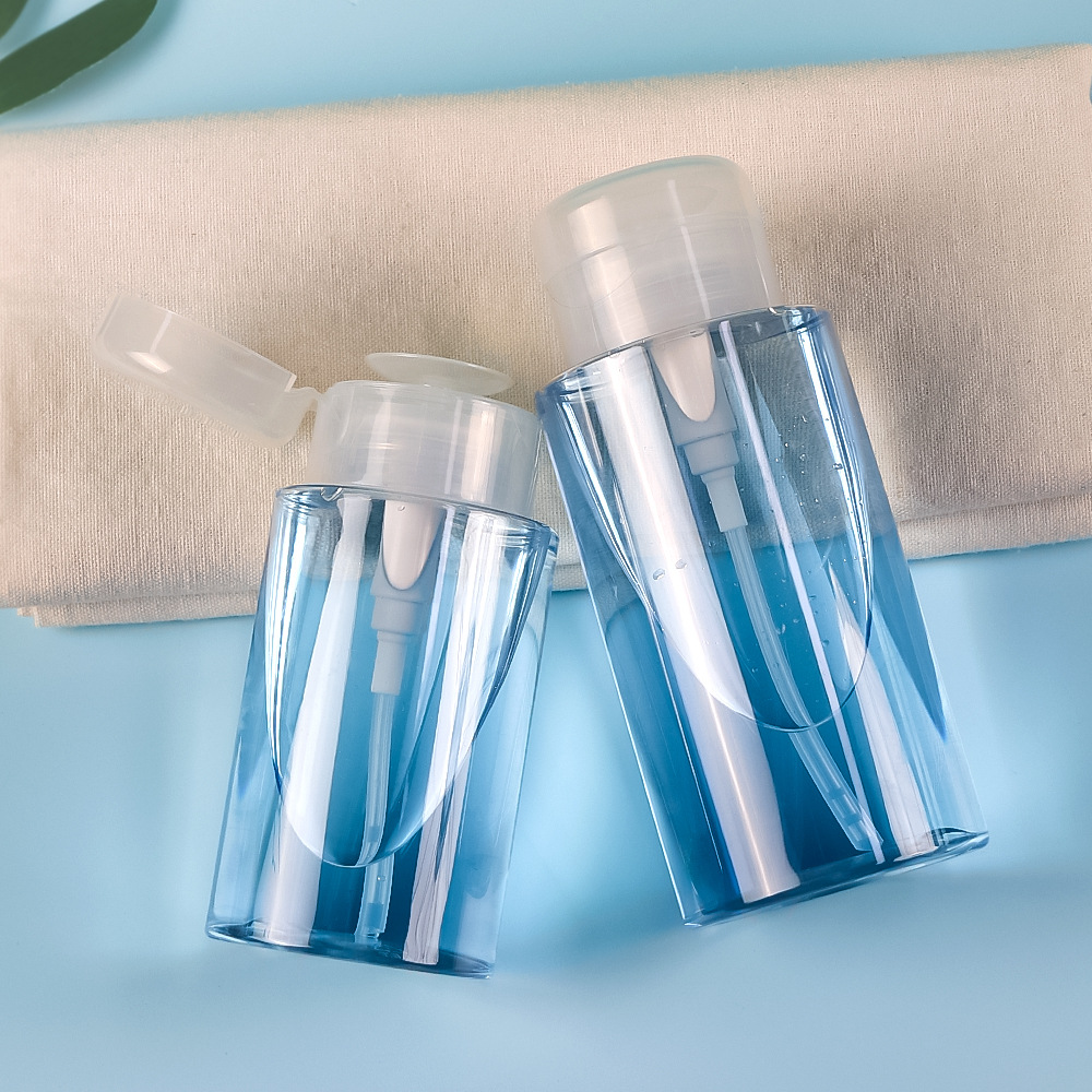 60ml 80ml 100ml 120ml Nail Polish Remover Bottle 150ml Push Down Pump Dispenser Makeup Remover oil Bottle 200ml 300ml 400ml