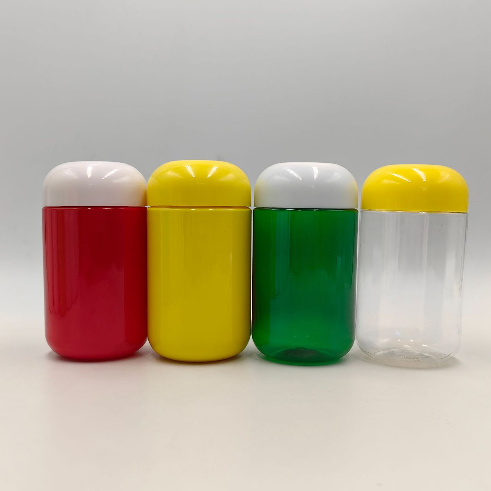 150ml 250ml 300ml 500ml 24oz PP PE PET round plastic jar large capacity Chewing gum bottle Candy Jar protein powder container