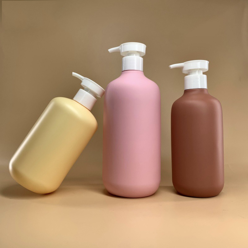 Custom 100 300ml Plastic PE Pink Baby Kids Body Wash Shampoo and Conditioner Bottle Package With Lotion Pump