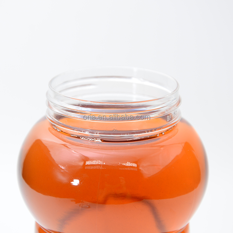 Unique Shaped Bottles Container PP Plastic Hot fill sauce bottle With Anuminal Cap Juice Packaging Container