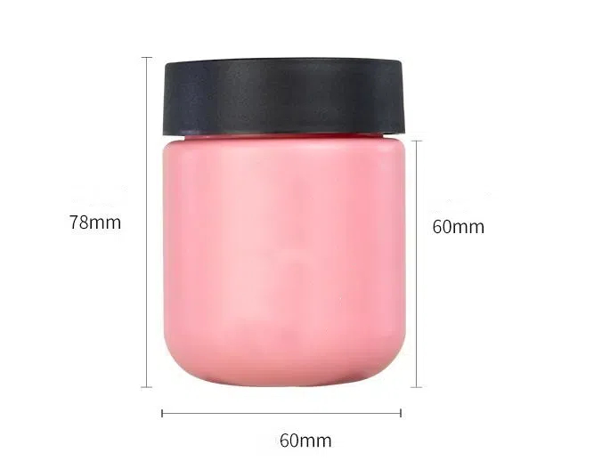 100ml 3.3 OZ Face Cream Jar Moisturizer Body Balm Jar With Child Safety Cap (CRC Cap) Tea Grass Leaf Food Storage Jars Container