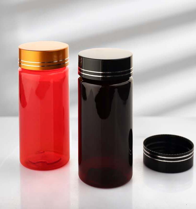 80ml PET Empty  Plastic PET Vitamin Capsules Health Care Medicine Bottle with Cap