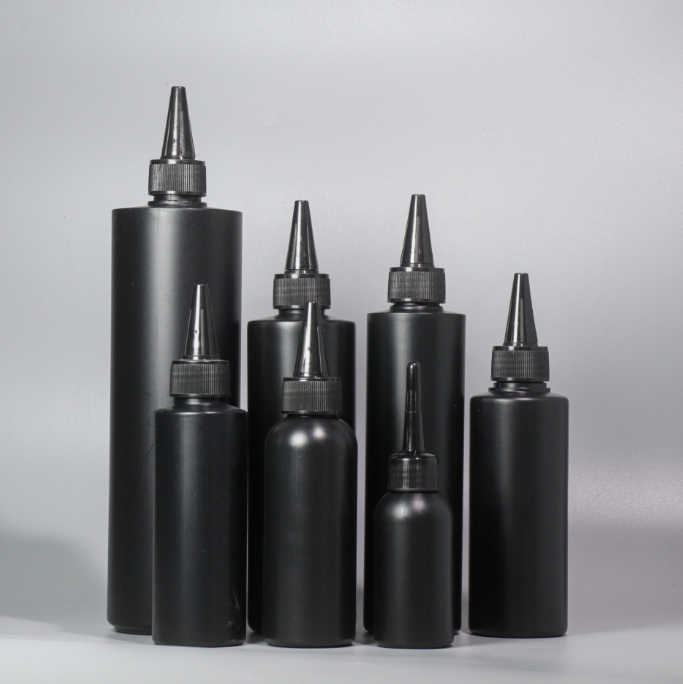 100ml HDPE plastic bottle black  paint glue bottle 500ml 1000ml HDPE Soft Empty Plastic Squeeze Bottle