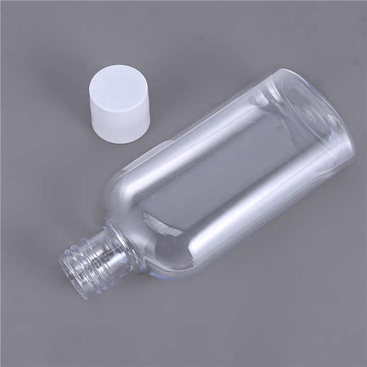 Custom 200ml Empty PET Clear Oval Plastic Shampoo Bottles With Squeeze Pump Caps Conditioner Cosmetic Packaging