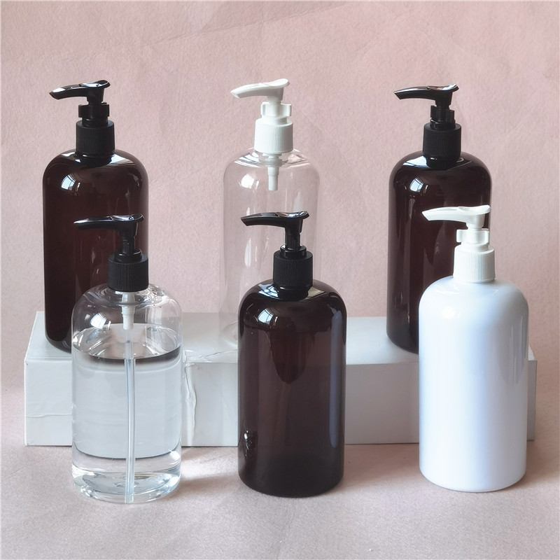 New Package Plastic Bottle 250ml 500ml Laundry Detergent Softener Packaging Customize Shampoo Cream Bottles with Round Lid