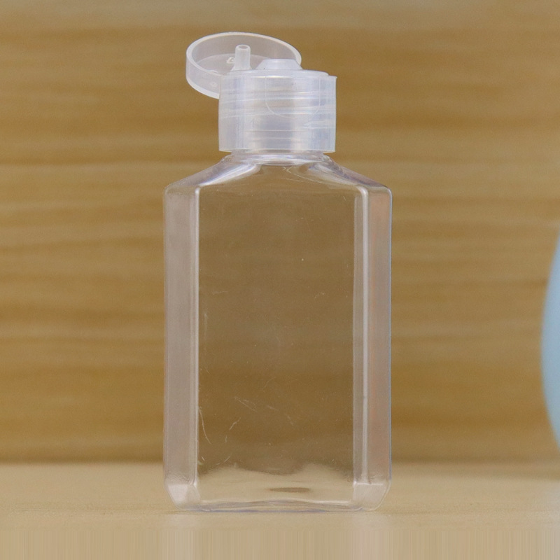 Portable Travel Size Flip Cap Hand Sanitizer Lotion Gel Dispenser Bottle 15ml 30ml 50ml 60ml Square Makeup Remover Oil bottle