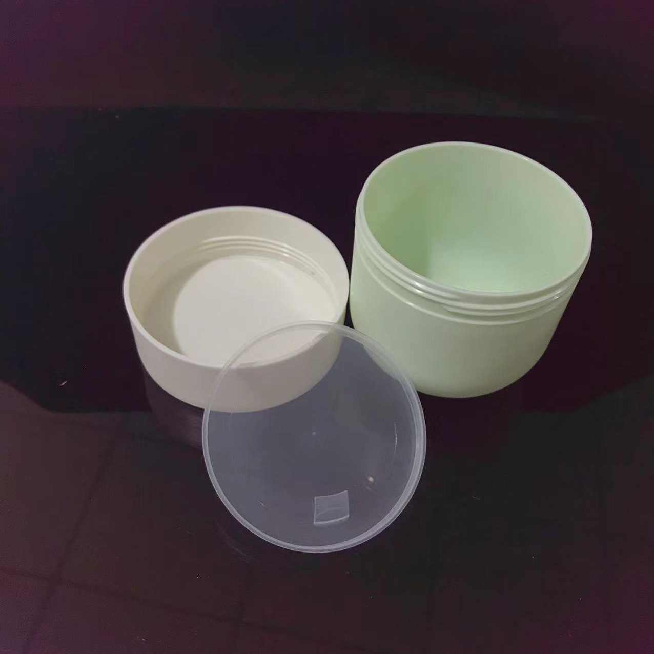 150ml/250ML/300ml  Empty plastic Wide-mouth Cosmetic Cream  Jars Wide-mouth Empty Container Hair butter Body Scrub