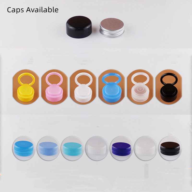 10oz Tall Cylinder Disposable Sports Drink Bottle 300ml Circle PET Bottle Juice Boba Tea Packaging Containers with Aluminium Cap