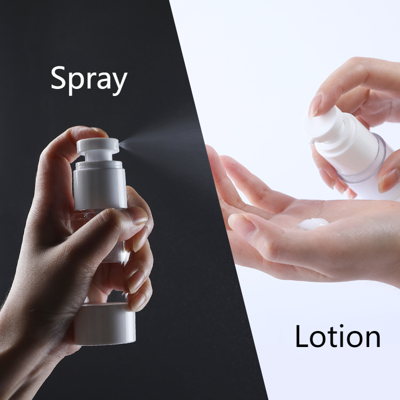 White Color 5ml 10ml 15ml 30ml PP Cosmetic Airless Lotion Pump Spray Bottle Eye Serum Foundation moisturizer airless pump bottle