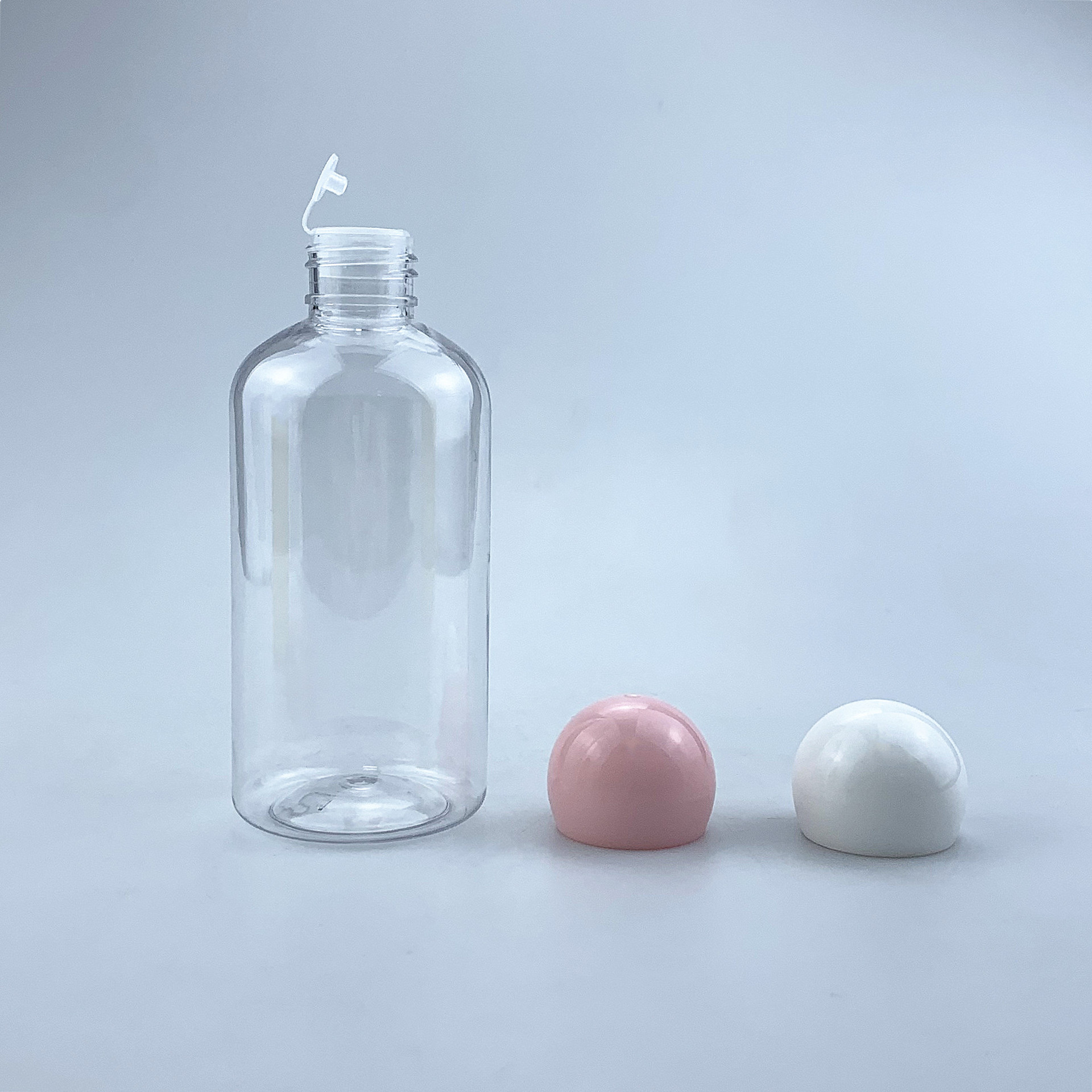 Cute Ball Cap Bottle With Plug Stopper 40ml 100ml 200ml 300ml PET Plastic Toner Bottle Pure Dew Cosmetic Liquid Oil Dispenser