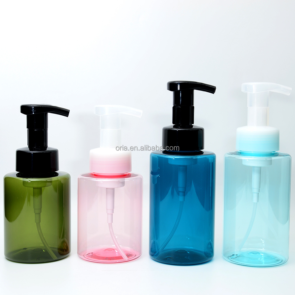 Foam bottle 250ml plastic cosmetic liquid soap dispenser with foam pump bottle face cream packaging Sealing Type pump bottle
