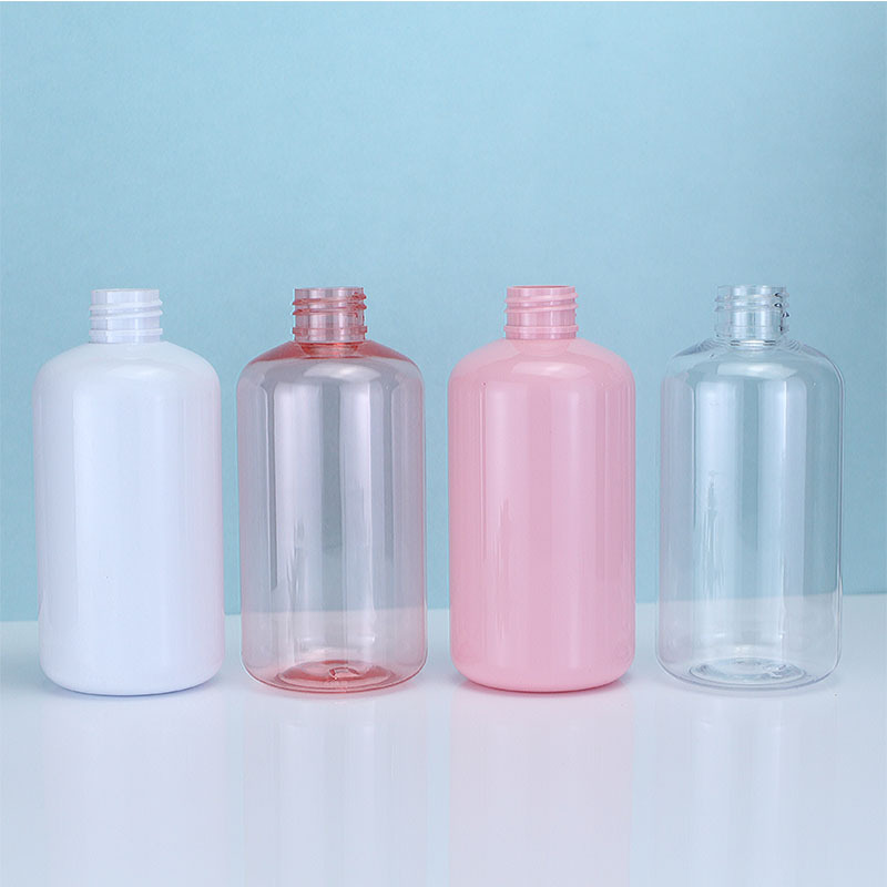 Clear Cleaning Liquid Plastic Bottles 300ml 500ml PET Lotion Bottle Lotion Shampoo Bottle Packaging for Toner with Unique Lid