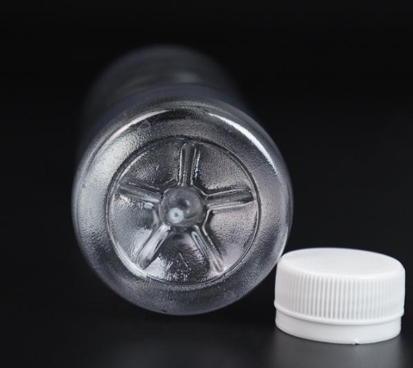 330ml 500ml Plastic bottles for juice beverage PET disposable transparent juice packaging bottle with tamper evident screw cap