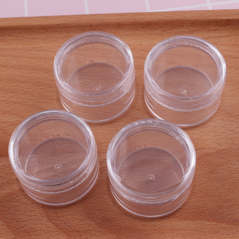 3g 5g 10g 15g 20g Plastic Clear Jars PS Facial Cream Container Mini Sample Jar Customize Cosmetic Eye Cream Jar