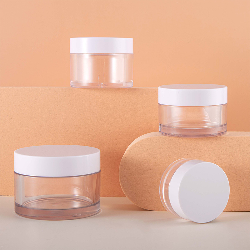 Thick wall PET Face cream jars 10g 30g 50g 50ml Body Scrub Container Frosted 4oz 12oz 16oz 100g 200g 300g 500g scrub jar plastic