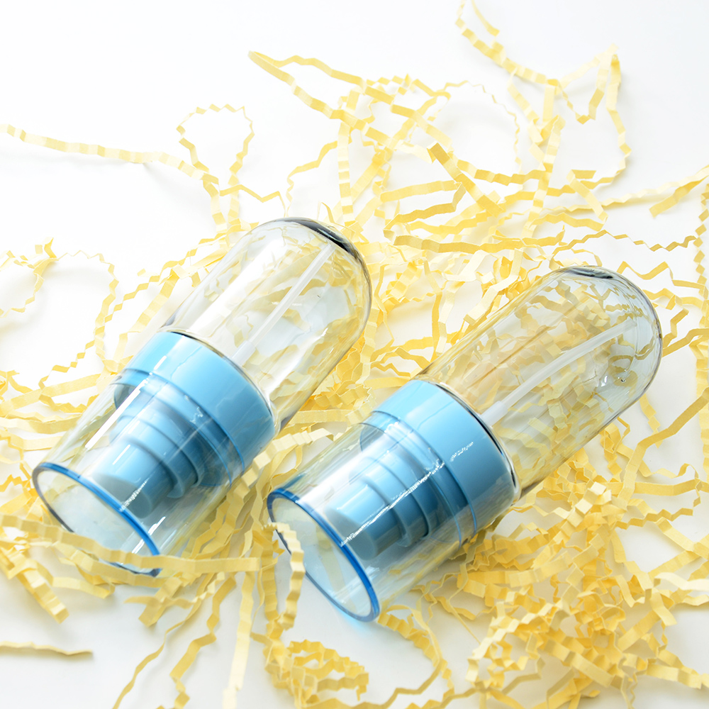 PET PETG Lotion Press bottle 30ml 50ml 60ml pill capsule Clear Bottle Skincare Cosmetics Pump Tube Plastic Custom Logo Container