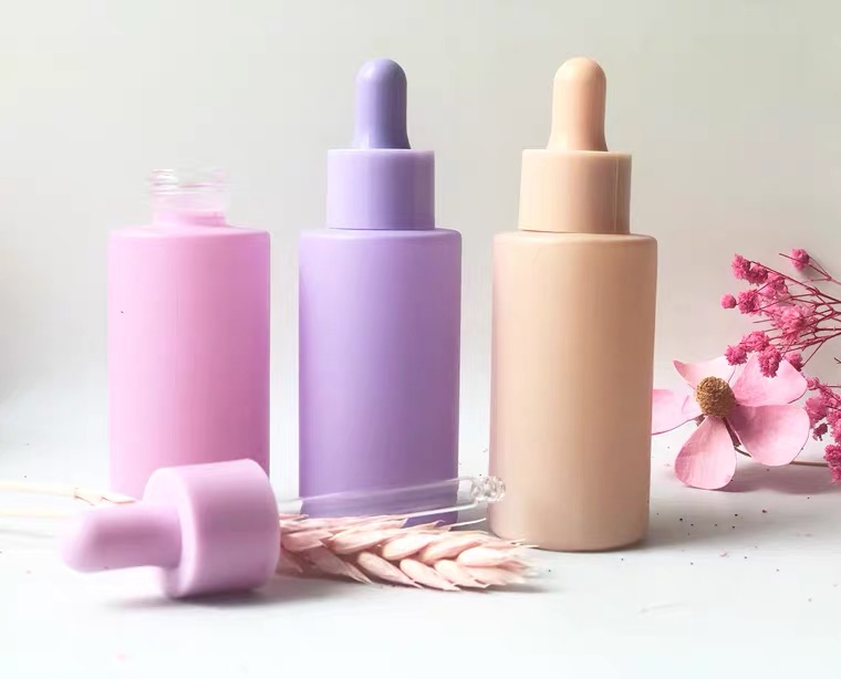 Custom 20/30ml 50ml 100ml 120ml 4oz Amber Pink Black Perfume Oil Dropper Bottle Serum Roller Bottles for Essential Oils Hair Oil