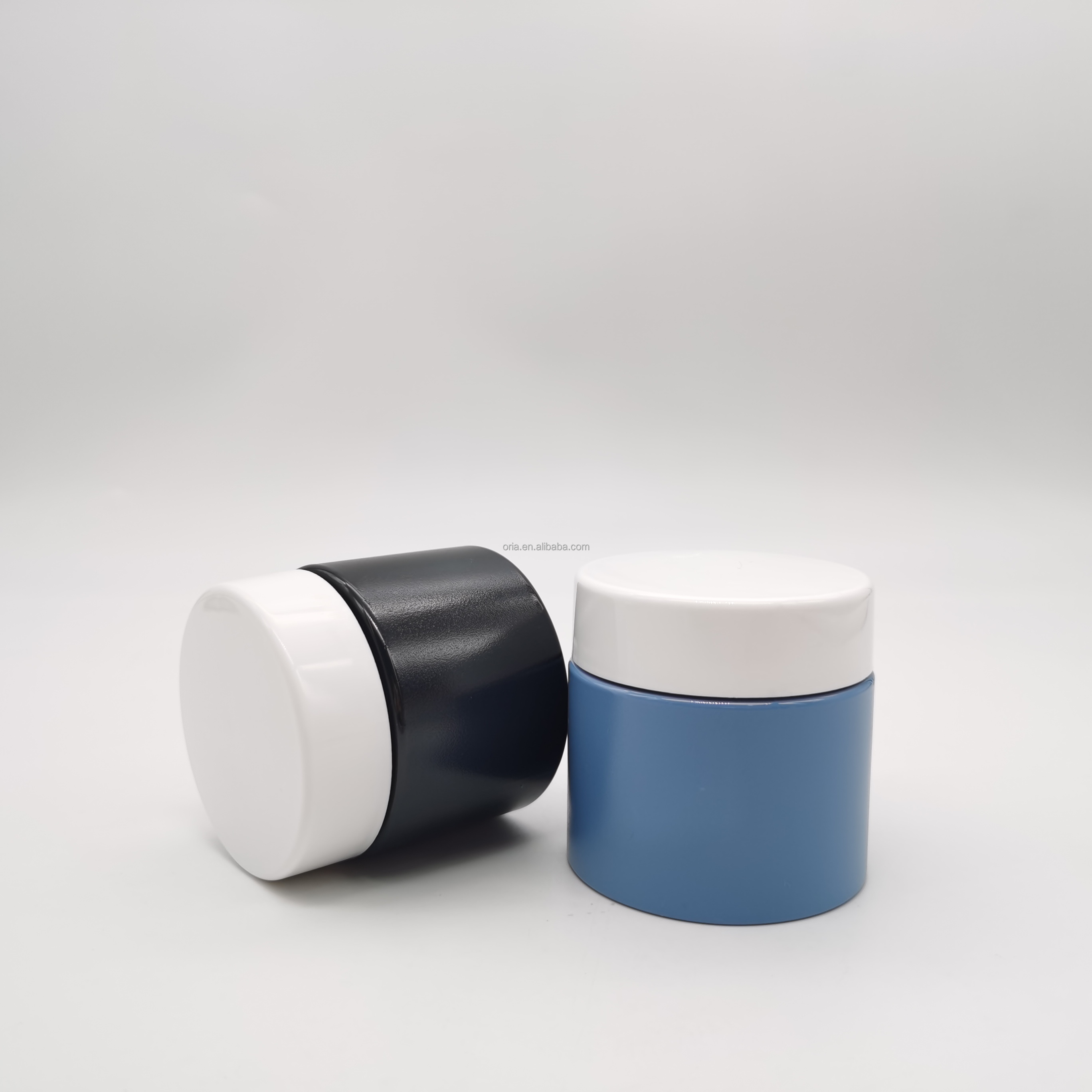 4oz 8oz Luxury Empty OEM Cosmetic Containers Biodegradable Cosmetic Packaging Plastic Cream Jar with lid