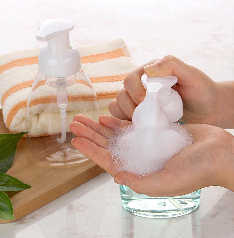 250ml 300ml Foaming Hand Soap Bottle Mousse Cleanser Foam Pump Bottle Lash Shampoo Bottle