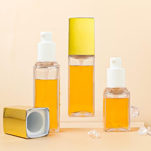 Luxury Cosmetic Packaging Set 30ml 60ml 2 oz Thick Wall PETG Toner Perfume Spray Oil Dropper Lotion Serum Pump Bottle Cream Jars