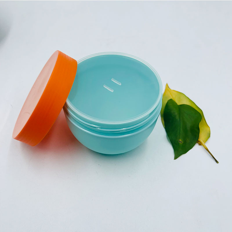 Custom Color Bowl Shape Cosmetic Jars 150g 250g 300g 500g PP Plastic Jars with lids plastic cream jar
