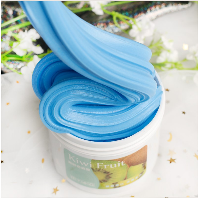 250ml Slime Container Box With Macaron Color Lids Plastic Clear Storage Box For Fluffy Cloud Clear Crystal Slime