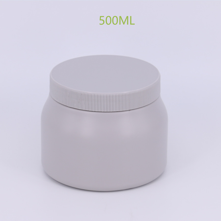 250g 500g 1000g cosmetics lotion face cream mask oil treatment essence body scrub jars HDPE 250ml 500ml 1000ml plastic jars