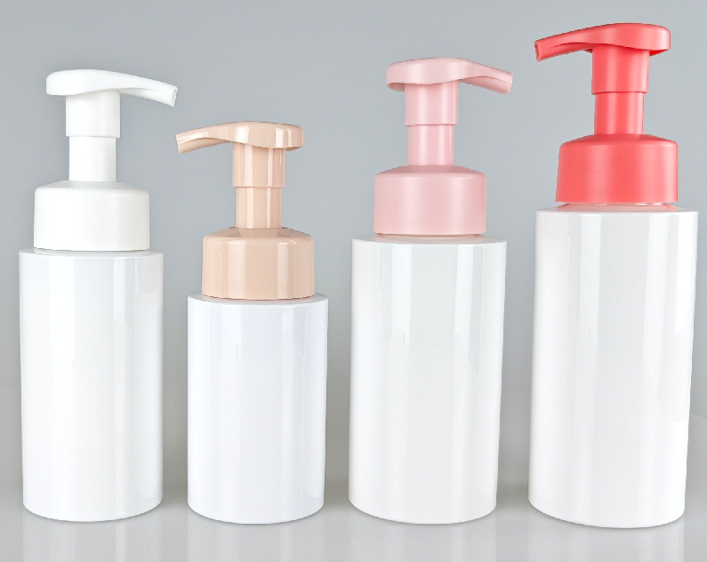 180ml 200ml 300ml 350ml Empty PET Cosmetic Cleanser Bottles with Foam Pump cosmetic packaging plastic bottle