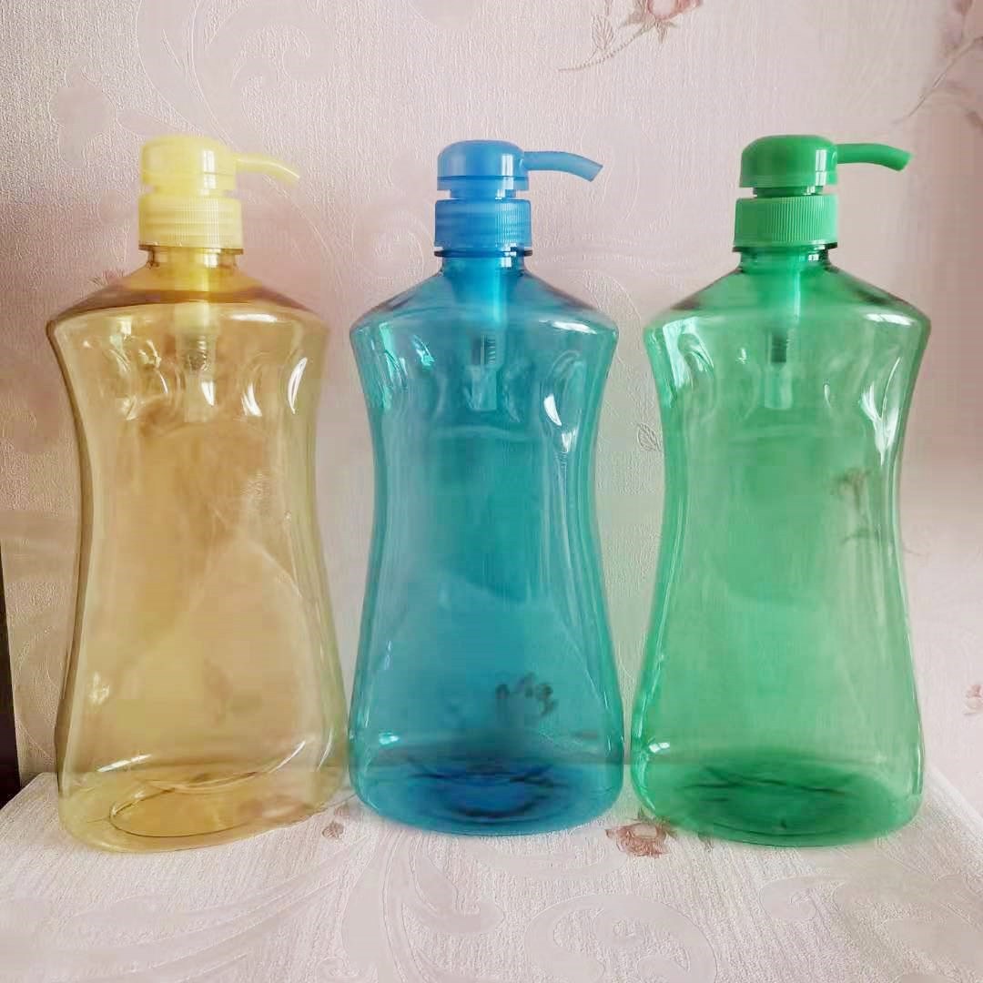 Plastic Liquid Dish Soap Bottle 10oz 300ml 500ml 16oz Clear Floor Cleaner Dishwashing Bottle Cleaner Kitchen Container Packaging