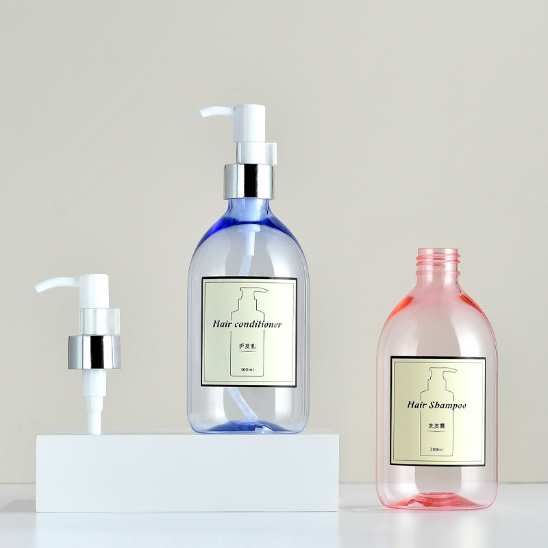 plastic empty shampoo bottles with pump cover oval plastic bottle shampoo hair shampoo flip top bottles 500ml