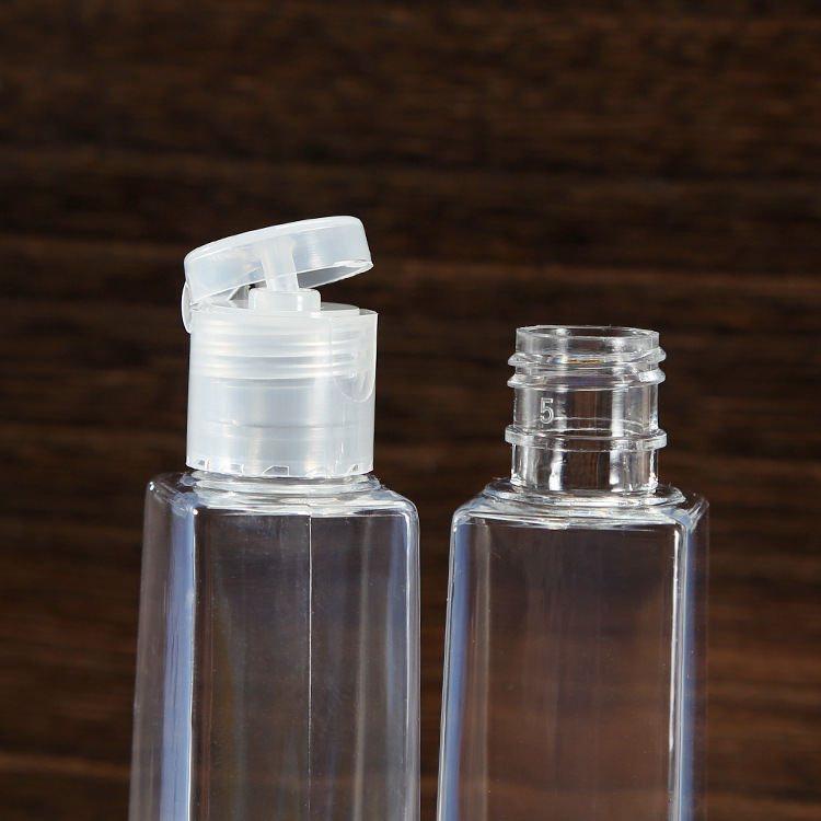Luxury 30ml 50ml 60ml 80ml 4oz 100ml 150ml 250ml 300ml pet plastic bottles with flip cap bottle flip top bottles