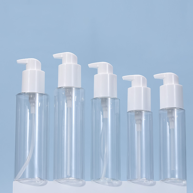 Customize 30ml 50ml 60ml Frosted Face Oil Serum Bottle Packaging Plastic Pump Bottle Clear Cosmetic Serum Oil Dropper Bottle