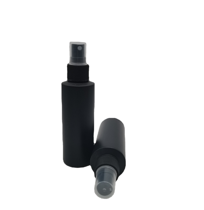 120ml 250ml Empty PE Cylindrical Plastic Black Matte Trigger Spray 8 oz Spray Bottle With Black Trigger Sprayer