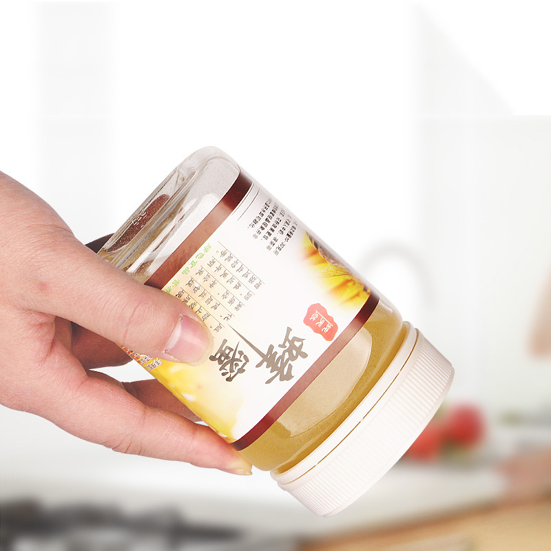Wholesale Customized Food grade Food Storage Containers honey empty bottle transparent plastic Food Storage Containers