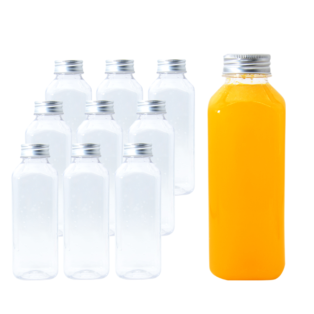 Custom Logo Label 16oz 500ml Plastic Juice Bottle PP 120 degree heat resistant hot Drinks Beverage bottle with tamper proof cap
