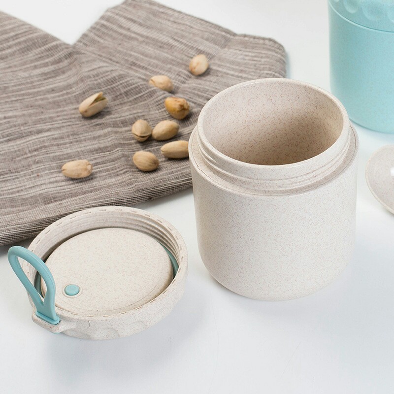 Eco Wheat Straw Shampoo Lotion Bottle Brown Customize Plastic Pump Bottle Cosmetic Cream Jar  250ml 300ml 400ml 500ml