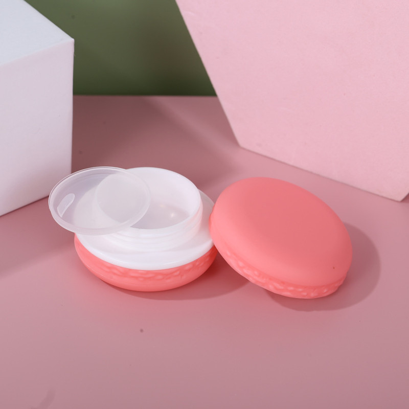 Custom Candy Color 5G 10G Macaron Lip Balm Container Empty Plastic Cosmetic Makeup Eye Cream Jar with Lid Luxury Blush Container