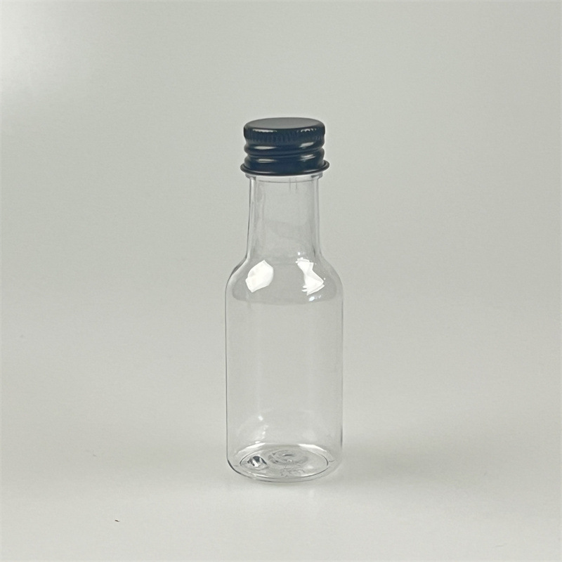 50ml 120ml 150ml 175ml Customize Plastic Mini Alcohol Bottles Whisky Wine Liquor Shot Ron Bottle Food Grade Juice Milk Bottle