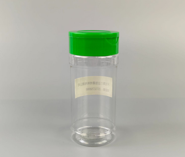 100ml Custom Rectangular Spice Jars Bottle BBQ Condiment Pepper Bottle With Flip top  PET Plastic Spice Container