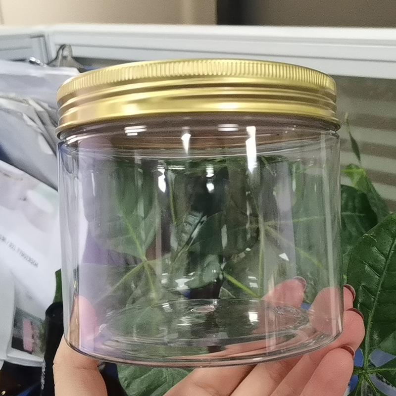 30ml 50ml 60ml Clear PET plastic jars Wide Mouth Food Grade Peanut Butter transparent Plastic Jars with Lids