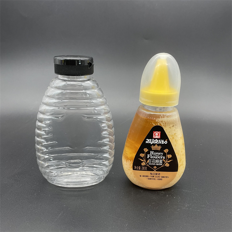 Wholesale 2oz 8oz 12oz 16oz 50g 32oz 250g 350g 500g 1000g PET Plastic Empty Honey Bottle Plastic Honey Packaging Plastic Bottle