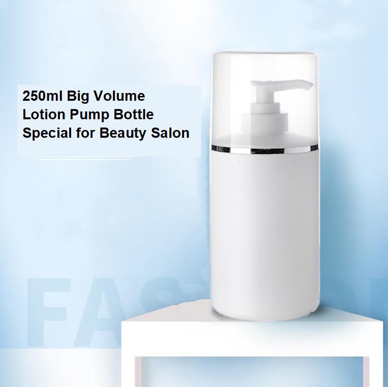 Beauty Salon Cosmetics Plastic HDPE Lotion Bottle 250ml 300ml 400ml 500ml body wash shampoo shower gel bottle Pump Dispenser