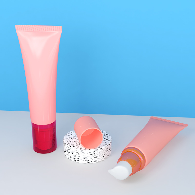 10g 15g 20g Airless Pump Tube Cosmetics Lotion Lip Balm Eye Serum Liquid Foundation Tube Bottle with Massage Head 10ml 15ml